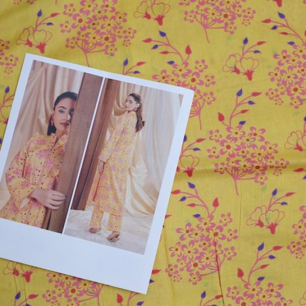 UBZ-008 2 Piece Printed Lawn Un-Stitched Suit