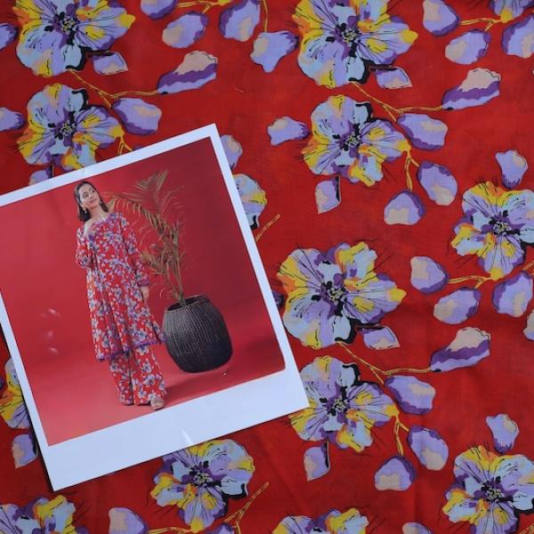 UOG-003 2 Piece Printed Doria Lawn Un-Stitched Suit