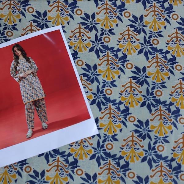 UOG-004 2 Piece Printed Doria Lawn Un-Stitched Suit