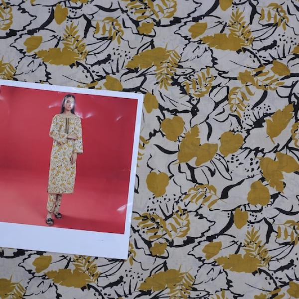 UOG-006 2 Piece Printed Doria Lawn Un-Stitched Suit