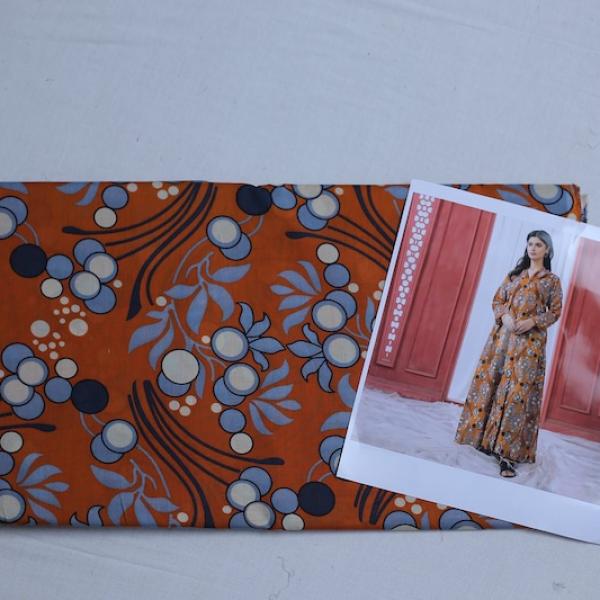 UOG-007 2 Piece Printed Doria Lawn Un-Stitched Suit